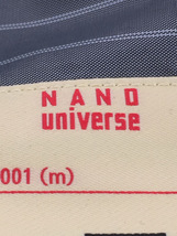 nano universe◆チェスターコート/L/ポリエステル/BLK/668-3111204_画像3