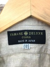 YAMANE DELUXE◆ボタンダウン/ギャザー/マチ有/長袖シャツ/38/コットン/クリーム_画像3