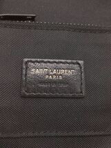 SAINT LAURENT◆3つ折り財布/ナイロン/ブラック/無地/メンズ/SAINT LAURENT/サンローラン_画像3