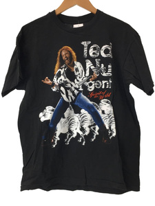 Hanes◆Tシャツ/XL/コットン/BLK/1994/TED NUGENT TOUR/