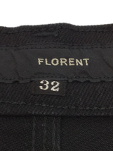 FLORENT◆2022model/10OZ STRAIGHT DENIM PA/ボトム/32/コットン/BLK/2208F04006_画像4