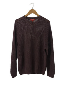 Supreme◆セーター(厚手)/XL/コットン/BLK/無地/22SS/Open Knit Small Box Sweater