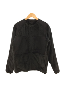 UNCROWD◆MILITARY FLEECE JACLET/フリースジャケット/M/ポリエステル/BLK/UC-503-022