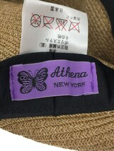 Athena New York◆ストローハット/-/BEG/無地/レディース_画像5