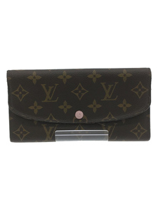 LOUIS VUITTON◆ポルト・フォイユ・エミリー_モノグラム_BRW/PVC/BRW/レディース