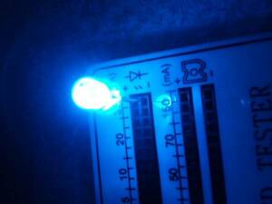 5mm LED 青10000mcd 300発&12V用抵抗