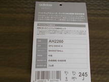 4-5　新品　アディダス　adidas シューレース 　バスケットボール　靴紐 　バッシュ　ブラック 　黒紐_画像4