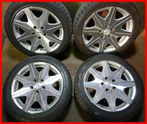 (H2842) LEGZAS 17×7JJ+55 ホイール 215/50R17 スタッドレスタイヤ4本