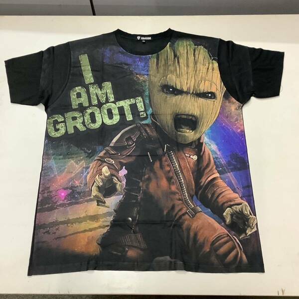 SR12E2. デザインTシャツ XXXLサイズ　Guardians of the Galaxy 13 ガーディアンズオブギャラクシー　GROOT グルート