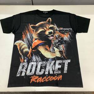 SR12E3. デザインTシャツ XXXLサイズ　Guardians of the Galaxy 21 ガーディアンズオブギャラクシー ROCKET ロケット　半袖Tシャツ