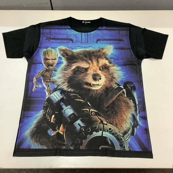 SR12E3. デザインTシャツ XXXLサイズ　Guardians of the Galaxy 30 ガーディアンズオブギャラクシー　ROCKET ロケット　GROOT グルート