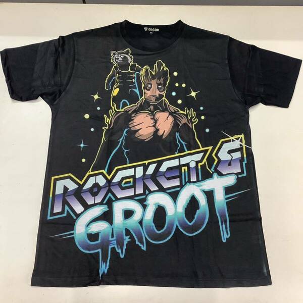 SR12D1. デザインTシャツ XXLサイズ　Guardians of the galaxy ① ガーディアンズオブギャラクシー　ROCKET ロケット　GROOT グルート