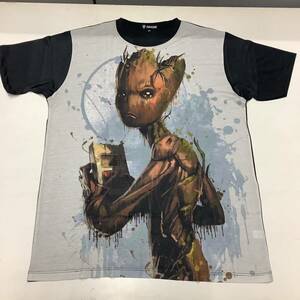 SR12D3. デザインTシャツ　XXLサイズ　Guardians of the Galaxy 17 ガーディアンズオブギャラクシー　GROOT グルート　半袖Tシャツ