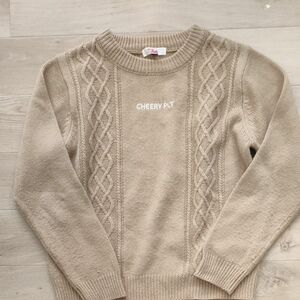 【週末特価】【ピンクラテ★S＝160㌢】ベージュカラーの薄手セーター