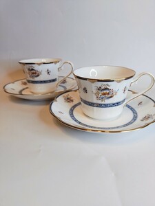 ナルミ ティーカップ カップ&ソーサー ペア ビンテージ BONE CHINA 日本製 純正品 KS-40 【動作確認品】 