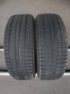 P2120　送料無料 2本SET価格! 溝有 215/55R18 ブリヂストン BS BLIZZAK VRX2 スタッドレス 215/55/18 215/55-18 エアーチェック済!