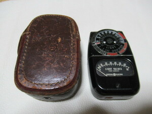 ■希少 美品 動作可 1950年代 純正革ケース付■USA製 GENERAL ELECTRIC（GE社） EXPOSURE METER MODEL 8DW58Y5 露出計 セレン光方式