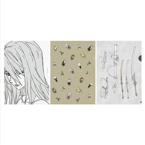 NieR:Automata Ver 1.1a 放送記念くじ E賞 クリアファイル3枚セット A2