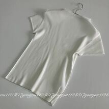 美品 プリーツプリーズ PLEATS PLEASE ISSEY MIYAKE イッセイミヤケ ハイネック タートルネック カットソー シャツ 半袖 _画像2