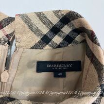 美品　大きいサイズ／BURBERRY バーバリーロンドン　ノバチェック　ロングワンピース　サイズ40_画像6