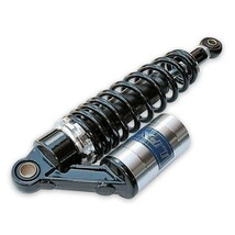 【599】04112302★ 汎用 ブラック × シルバー リア サスペンション 320mm タンク別体 Z400FX ゼファー400 χ バリオスII ZRX 250TR (K3)_画像3