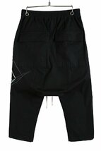 Rick Owens / 美品 19SS BABEL DRAWSTRING CROPPED PANTS / RU19S2381-TEEM3 / size 46 BLACK バベル 刺繍 パンツ_画像5