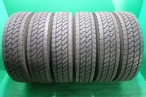 K1320-17 送料無料 225/80R17.5 123/122L ミックスタイヤ LT 6本セット YOKOHAMA ZEN701ZE 7分山 2017年製 ライトトラック オールシーズン