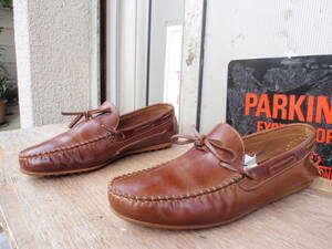  несколько раз использование .! Италия производства D. LEPORI( Daniel re поли ) чай кожа. deck shoes / обувь для вождения размер 40