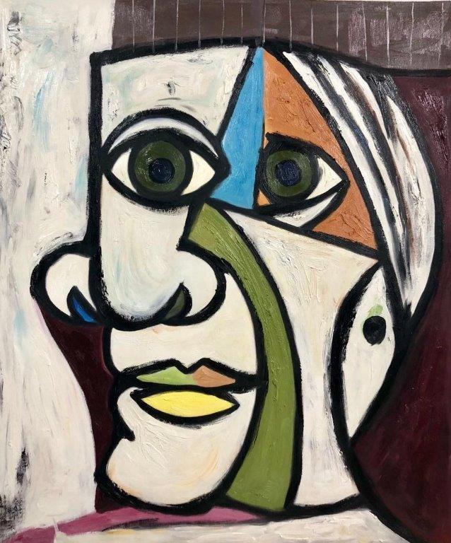 ◆Arte Moderno◆ Pintado a mano ☆ Pintura al óleo ☆ No. F20 Retrado de Dora Maar Picasso/copia ☆ Cambia la imagen de tu habitación, cuadro, pintura al óleo, otros