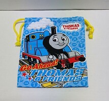 ☆未使用☆THOMAS&FRIENDS トーマス&ブレンズ きかんしゃトーマス 巾着袋 小物入れ_画像1