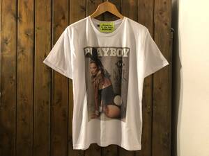 新品●ケイトモス　 PLAYBOY　プリントTシャツ［L］●プレイボーイ/トップモデル/セクシー/セレブ/SEXY/KATE MOSS