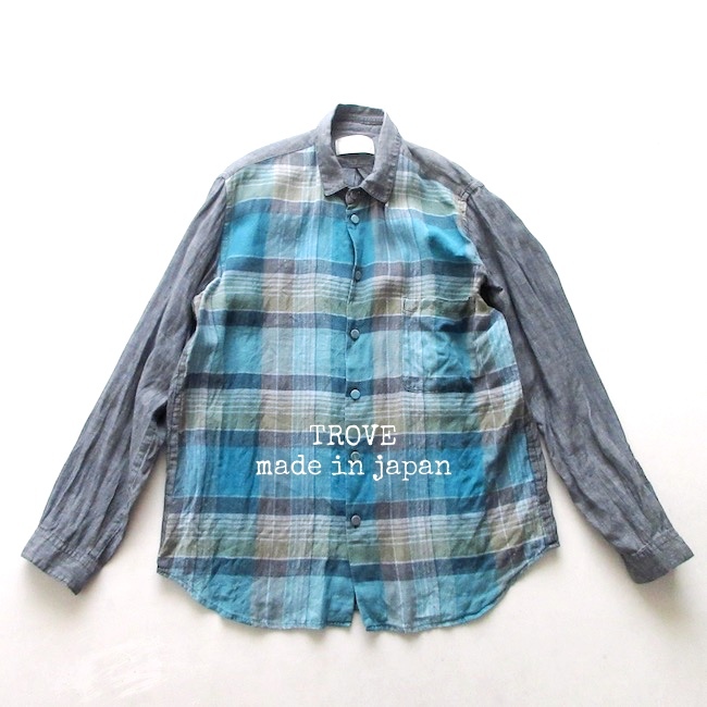 トローヴ TROVE チェックシャツ リネンシャツ www.disdukcapil