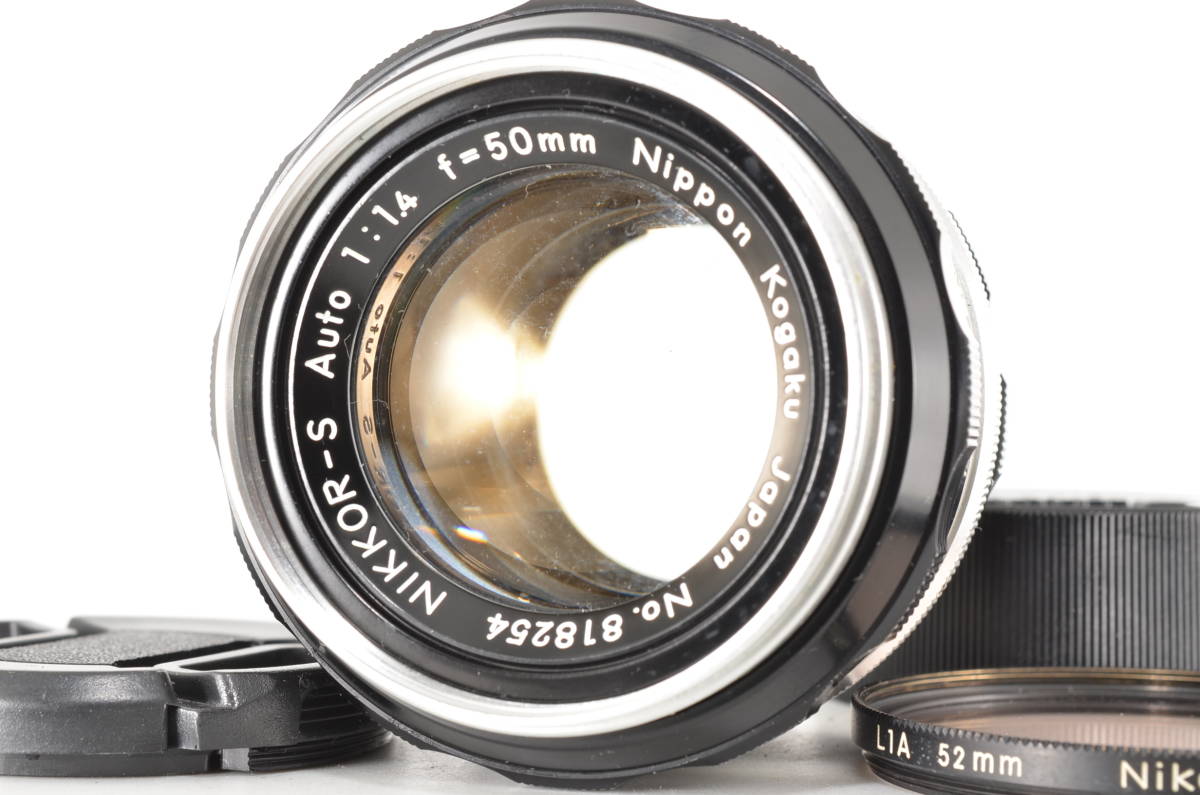 ニコンNikon NIKKOR-S Auto 50mm f1.4 Non Ai Lens #2252 【付属品多数
