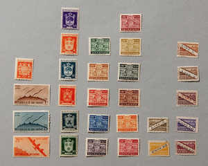 外国未使用切手28枚　サンリマノ2 KAZ692