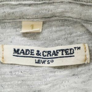 タグ付き★ Levi's リーバイス MADE＆CRAFTED★ 14114-0008 ポケット 半袖 Tシャツ ポケT Sz.1 メンズ 灰 ポルトガル製 C3T03556_4#Aの画像7