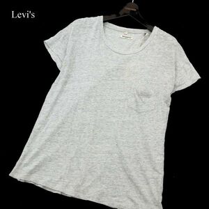 タグ付き★ Levi's リーバイス MADE＆CRAFTED★ 14114-0008 ポケット 半袖 Tシャツ ポケT Sz.1　メンズ 灰 ポルトガル製　C3T03556_4#A