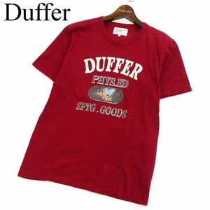 Duffer ダファー 春夏 蜂 ロゴ プリント★ 半袖 クルーネック カットソー Tシャツ Sz.M　メンズ 日本製　C3T03694_4#D