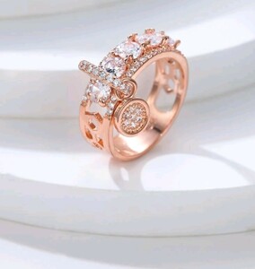 [ almost new goods |...| hard-to-find | popular | special price |. summarize including in a package shipping OK] man and woman use rose Gold jewelry ring (19mm)