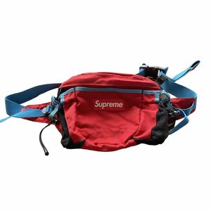 【2010SS Supreme シュプリーム Waist Bag ウエストバッグ ショルダーバッグ BOX LOGO ボックスロゴ レッド ライトブルー ポーチ】