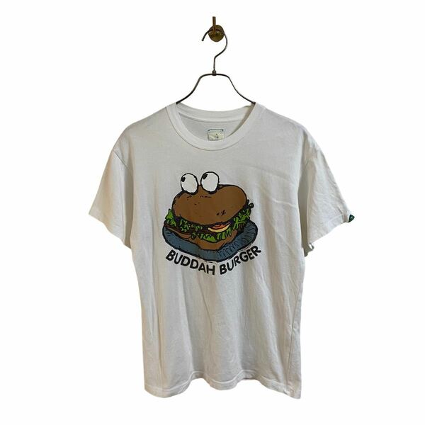 【2002ss HAZE期 アンダーカバー UNDERCOVERISM BUDDAH BURGER Tee 白 ホワイト メンズM ハンバーガー Tシャツ 初期 artscabut期 5685】