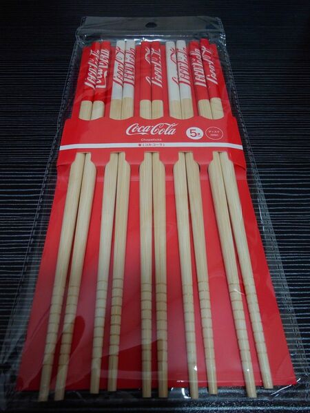 コカ・コーラ　箸　5膳　Coca-Cola　chopstick　5set