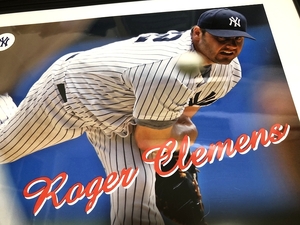 送料込み）New York Yankees　ニューヨーク・ヤンキース　「ロジャー・クレメンス（Roger Clemens）」ポスター