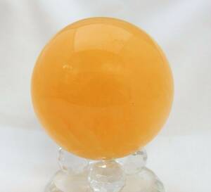 オレンジカルサイト 丸玉 60mm　◆　PS-M-1550