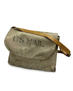 1940s [US MAIL]MAIL bag mail bag ZIP kun leather strap change * BG LZ SZ bag military ARMYNAVY