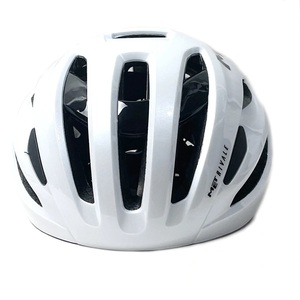  man and woman use : super light weight road bike helmet, outdoor sport therefore. head protection white 