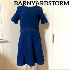 BARNYARDSTORM スウェットデニムワンピース　フレア