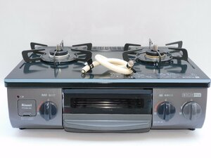 [ mostly using doesn't give a way beautiful goods / normal operation goods / free shipping ] Rinnai gas portable cooking stove RT34NJH city gas beautiful 21 year left a little over fire used hose attaching home use 043345