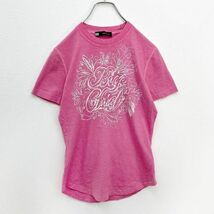 ディースクエアード　レディース　半袖　プリントTシャツ　ダメージ加工　イタリア製　Sサイズ　ピンク_画像2