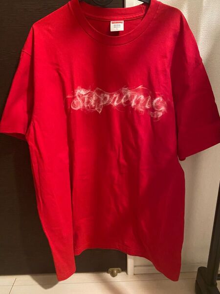 シュプリーム smoke T shirt レッド Lサイズ