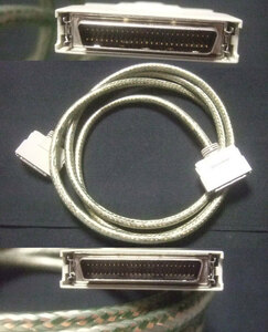 SCSI cable ( half 50pin male, cable length :190cm).